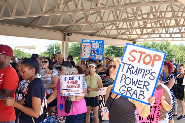 Texans Rally Against “The Trump Takeover”