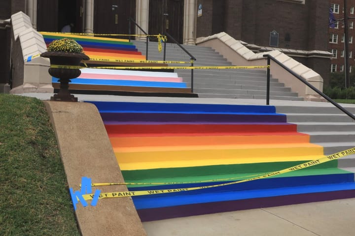 A Dallas Church Paints A Rainbow
